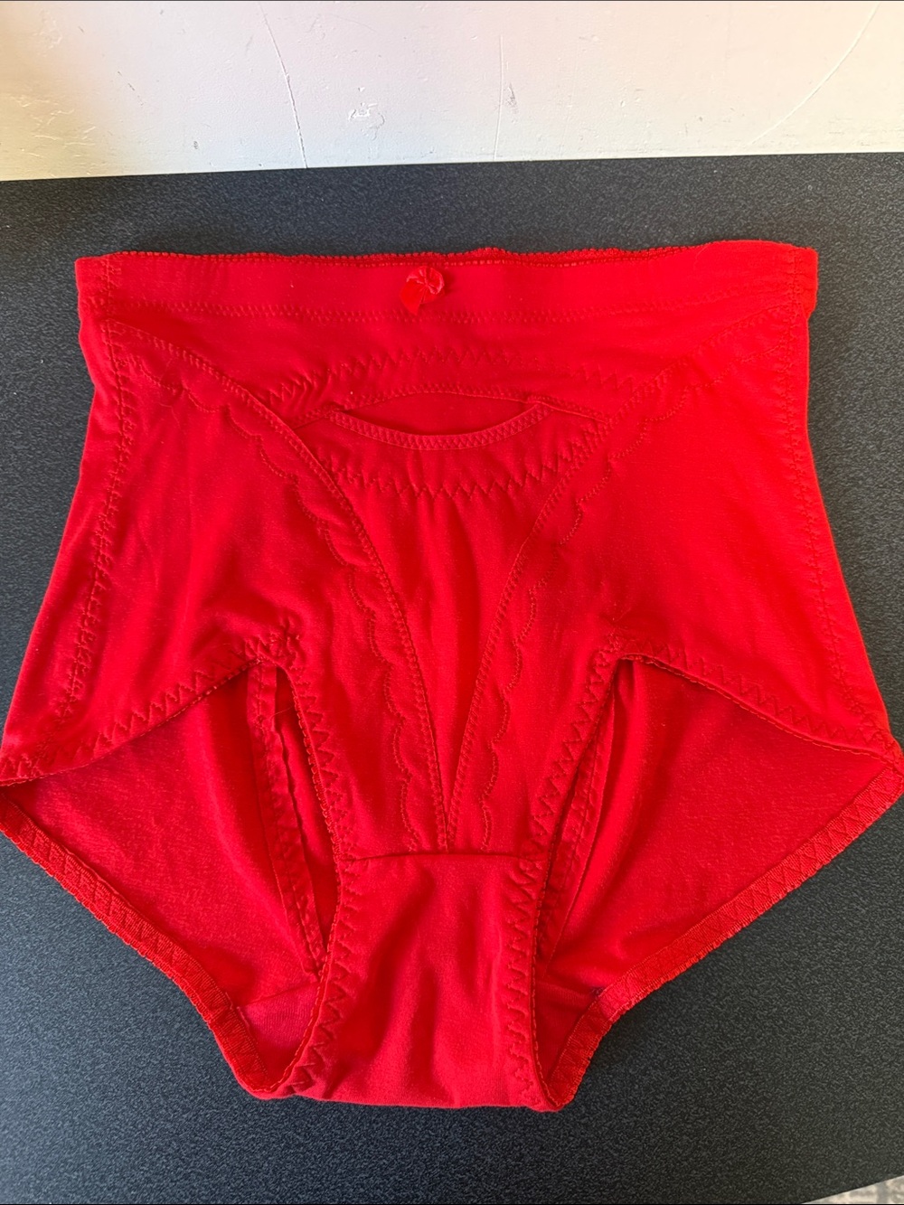 Red High-Waist Shaper Panty with Light Control